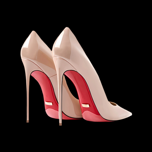 8cm (1) Women’s Patent Leather Pointed-Toe High Heels – 8cm Thin Heel
