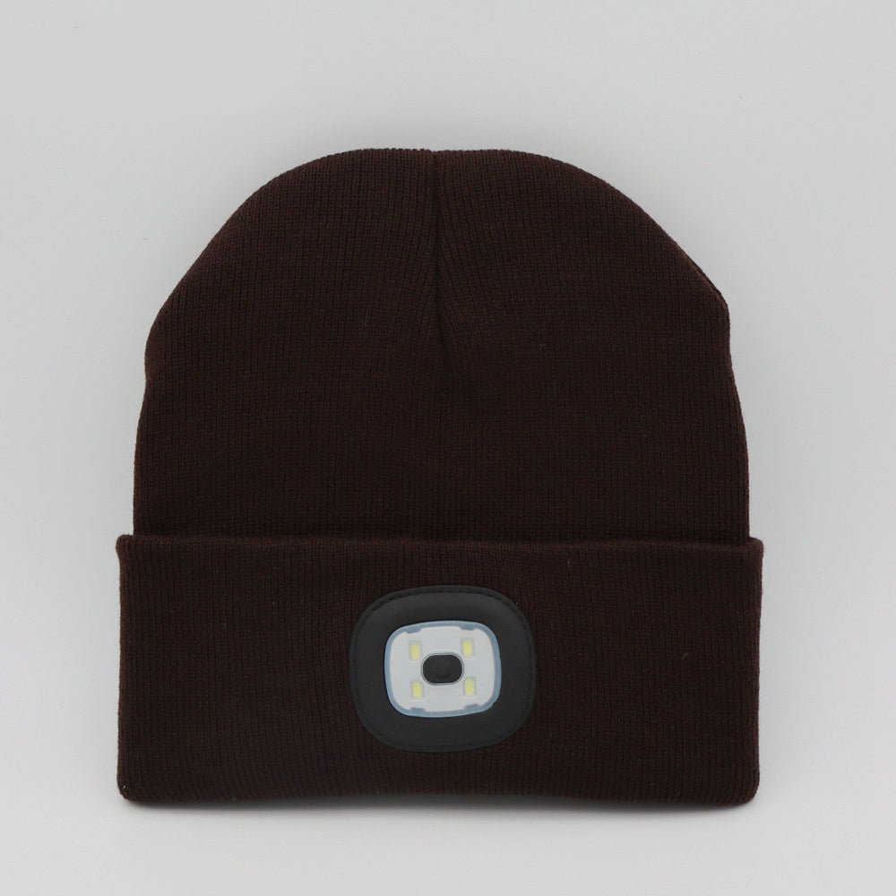 LED luminous knitted hat