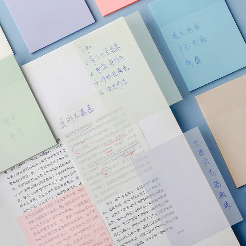 Transparent Post-it Notes Adhesive Student Notes Stickers