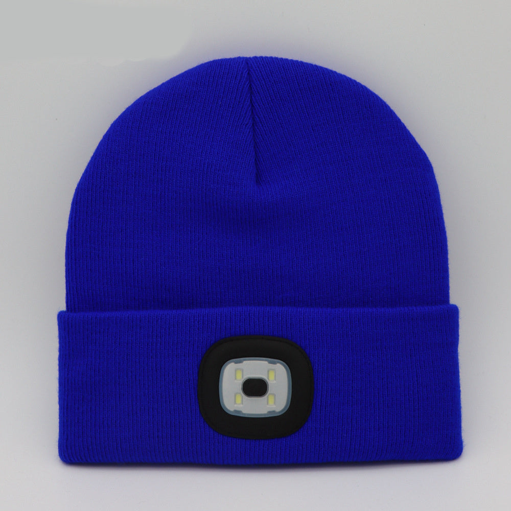 LED luminous knitted hat