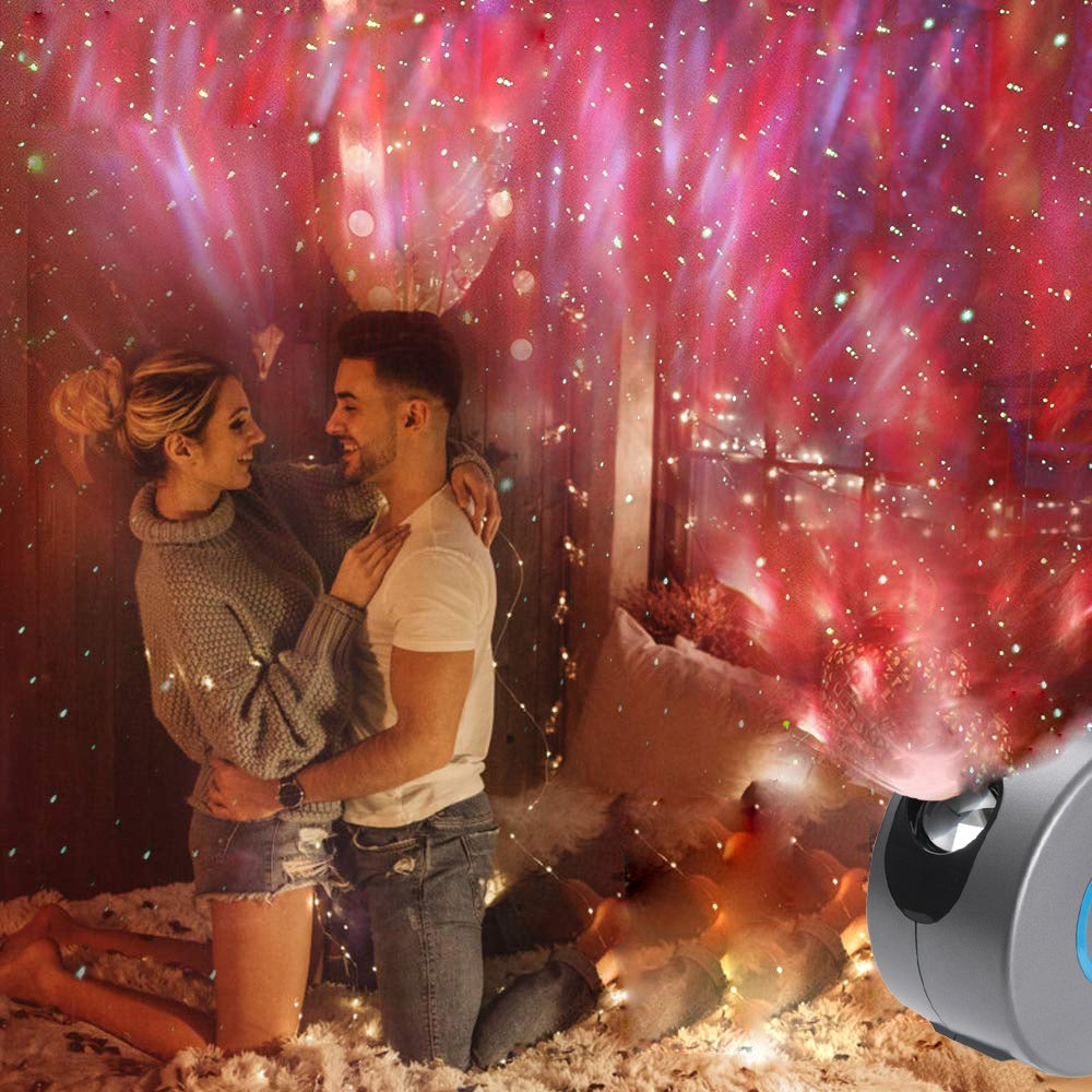 Galaxy Starry Sky Projector Rotating – Remote Control LED & Laser Night Light
