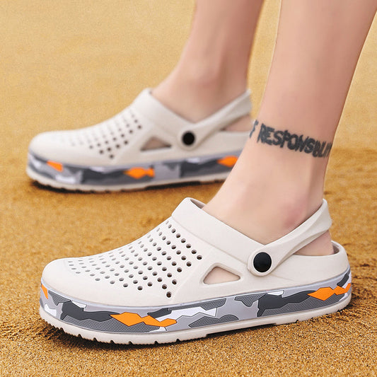 Men’s Summer Hole Shoes – Breathable Non-Slip Sandals | GrabliWorld