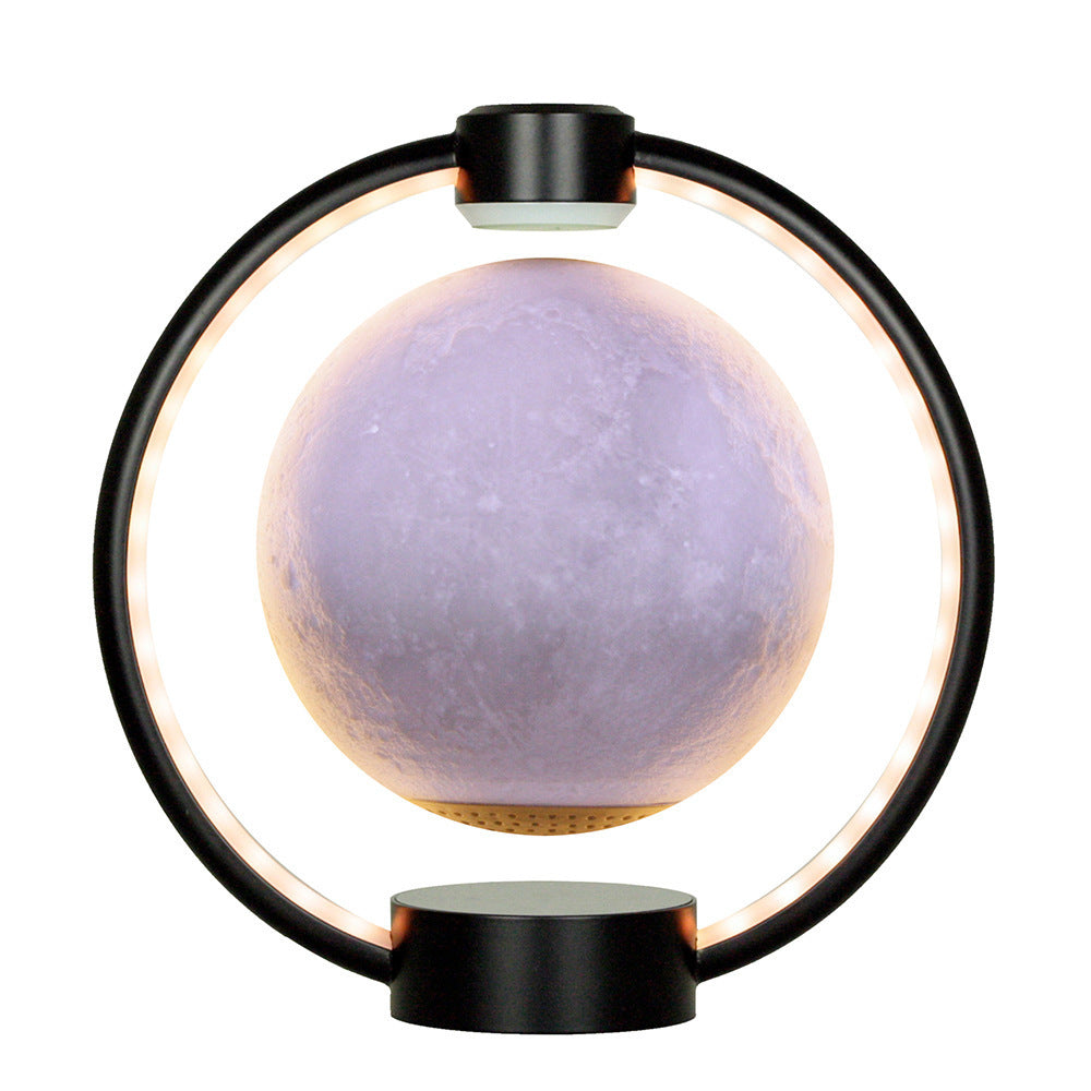 Maglev Moon Light Bluetooth 3D Stereo Speaker – Floating Colorful LED Moon Lamp