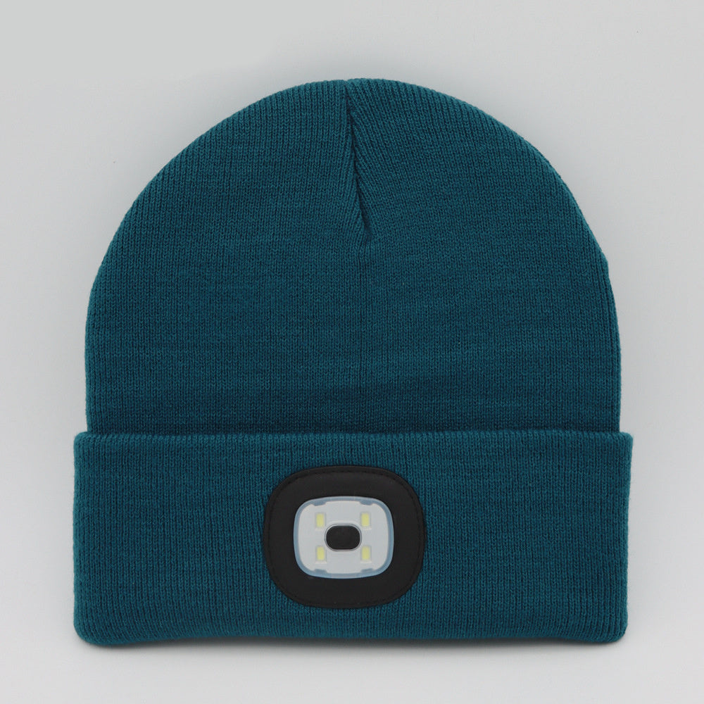 LED luminous knitted hat