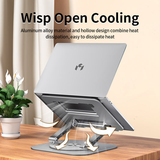LS652 Adjustable Aluminum Laptop Stand – Ergonomic Double Pole Support (Fits 11–17.3”)