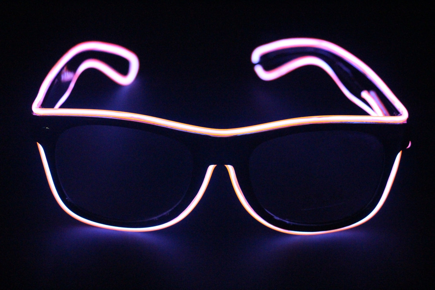 EL Luminous LED Party Glasses – Multicolor Flashing Light-Up Eyewear (Wired/Wireless)
