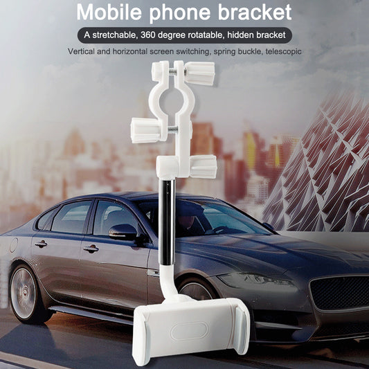 360° Adjustable Rearview Mirror Car Phone Holder – Universal Fit