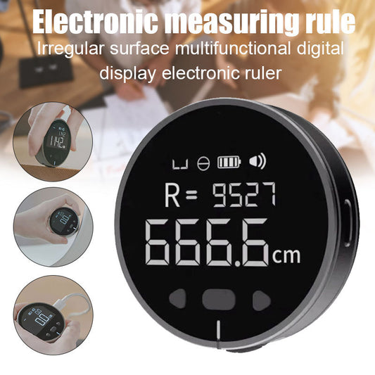 Ultra-Compact Digital Measuring Ruler – High-Precision LCD Electronic Tape (99m Range, 8-in-1)