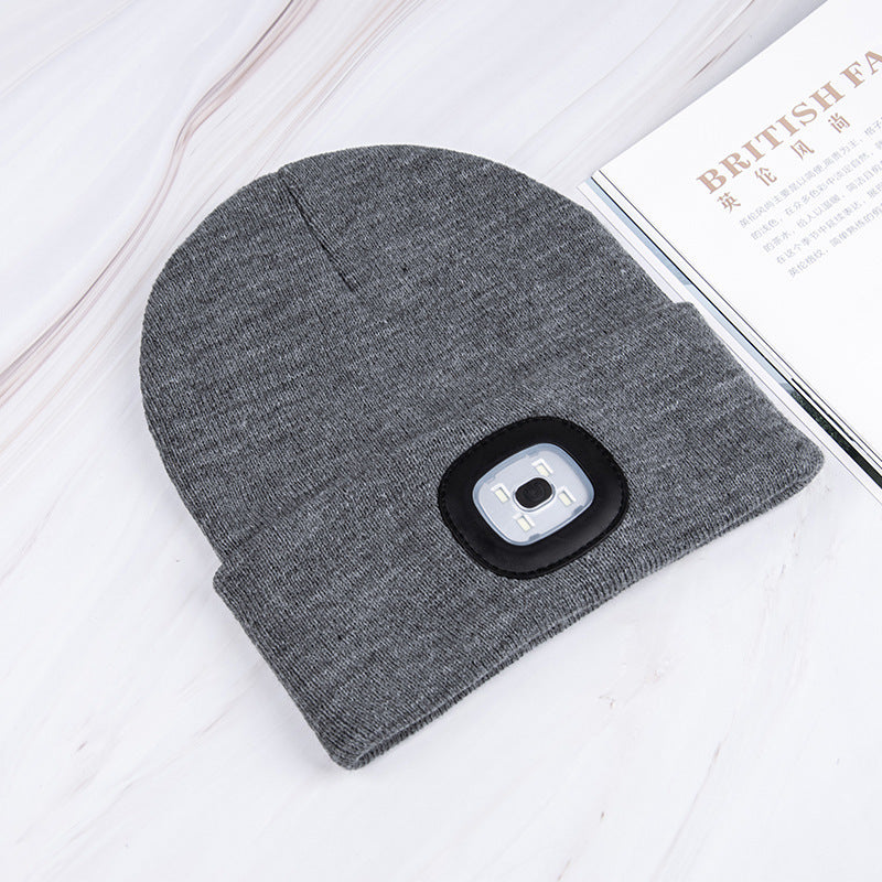 LED luminous knitted hat