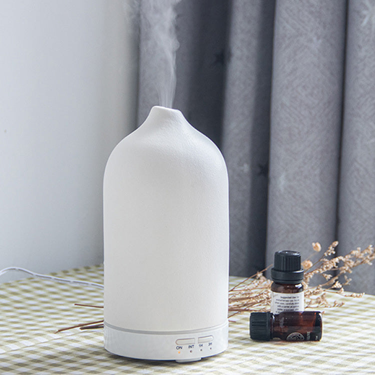 Air Humidifier Ceramic Aroma Diffuser – 5 Colors, 100ml Ultrasonic Essential Oil Diffuser