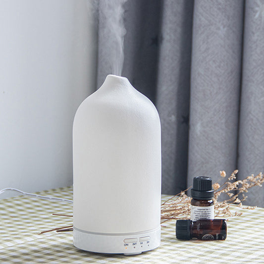Air Humidifier Ceramic Aroma Diffuser – 5 Colors, 100ml Ultrasonic Essential Oil Diffuser