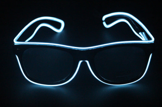 EL Luminous LED Party Glasses – Multicolor Flashing Light-Up Eyewear (Wired/Wireless)
