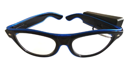 EL Luminous LED Party Glasses – Multicolor Flashing Light-Up Eyewear (Wired/Wireless)