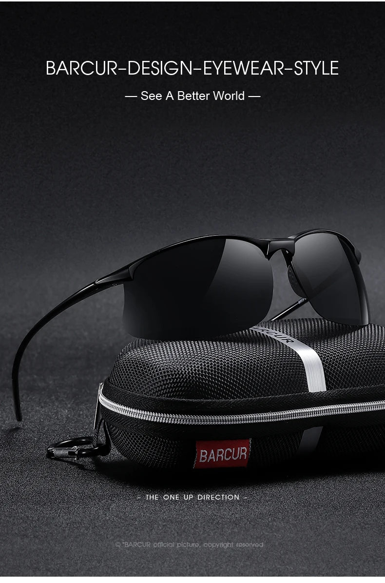 BARCUR Sports P-Cycling Sunglasses Male Polarized Sun Glasses for Men Women Utra Light Travel Fishing Eyewear Accessory Oculos
