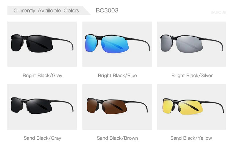 BARCUR Sports P-Cycling Sunglasses Male Polarized Sun Glasses for Men Women Utra Light Travel Fishing Eyewear Accessory Oculos