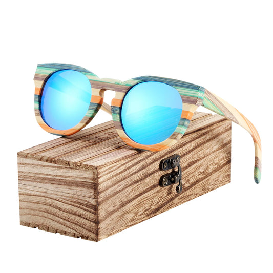 BARCUR Original Round Sunglasses Polarized Gradient Sun glasses Round Sports Eyewear lunette de soleil homme