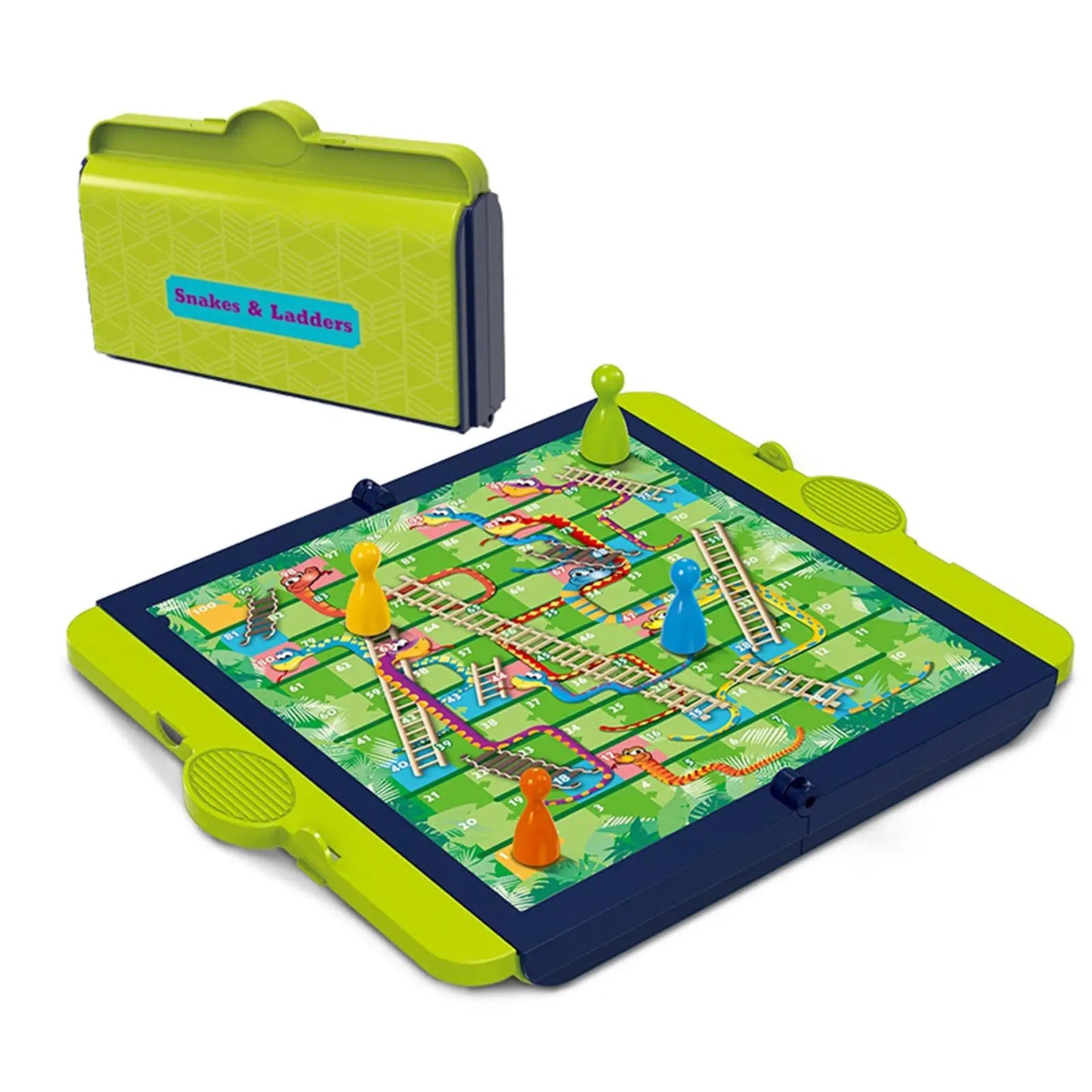 Board Game Ludo Set Parent Child Strategy Interaction with Foldable Board Travel Family Table Game for Kids Party/Social Game