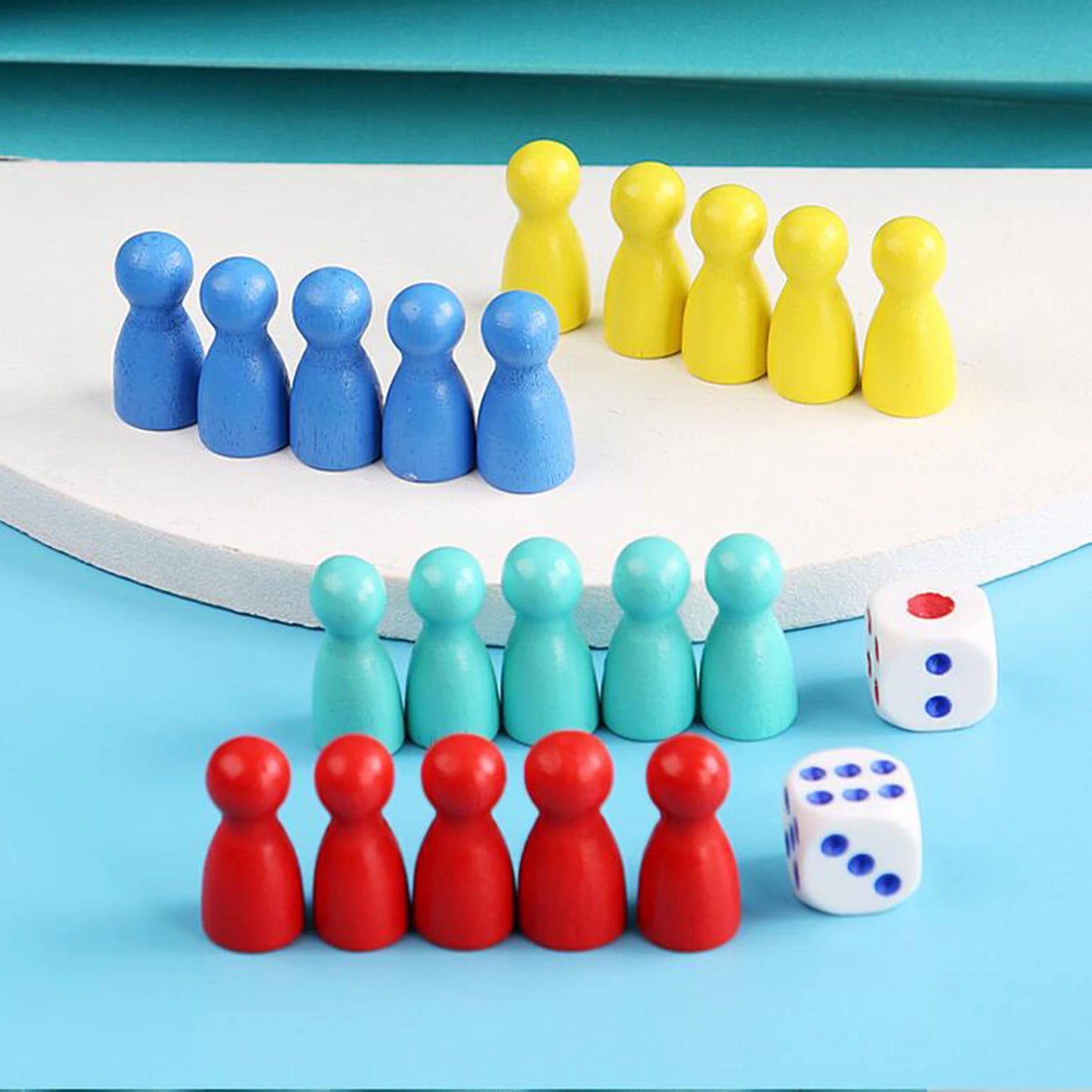 Board Game Ludo Set Parent Child Strategy Interaction with Foldable Board Travel Family Table Game for Kids Party/Social Game