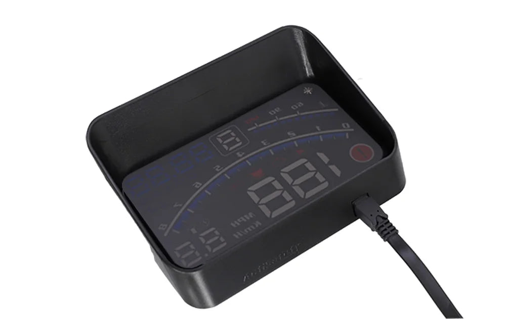 Head-Up Display Vjoycar V41 5.5" MPH/KMH OBDII  – Digital Speedometer, RPM, Water Temp & More
