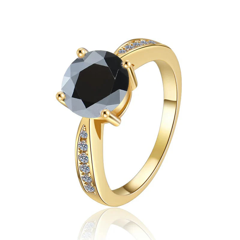 Fine Jewelry Selling Hot 2 Carat Diamond 18K Gold Plated VVs1 Moissanite Wedding Ring S925 Sterling Silver Ladies  Women