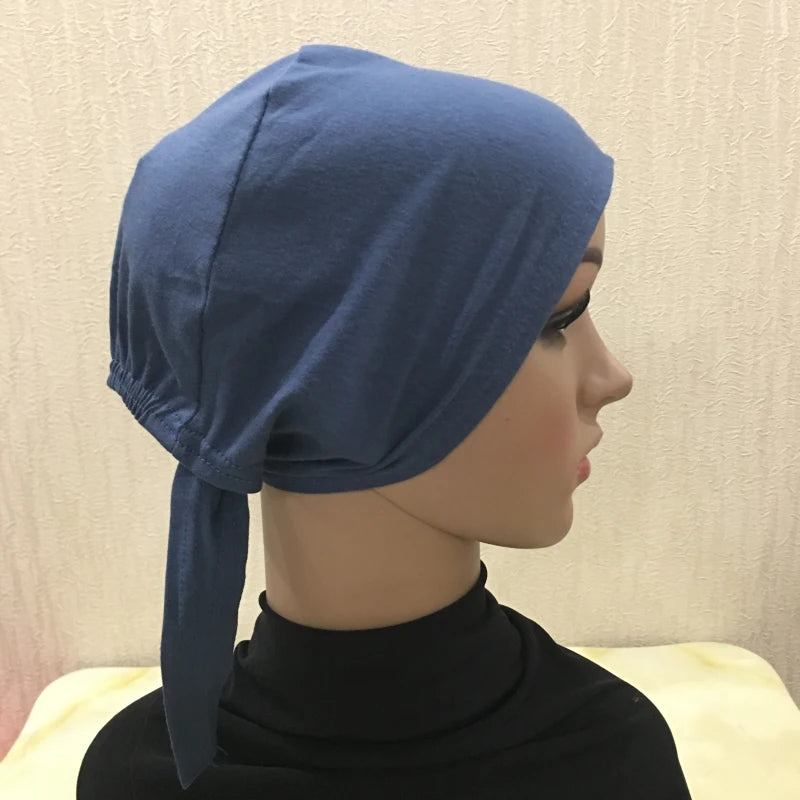 Soft Inner Muslim Women Hijab Cap Islamic Head Wear Hat Underscarf Cotton Hats Bonnet Turkish Scarves Arab Headdress India Caps