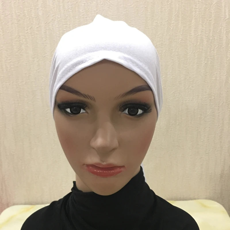 Soft Inner Muslim Women Hijab Cap Islamic Head Wear Hat Underscarf Cotton Hats Bonnet Turkish Scarves Arab Headdress India Caps