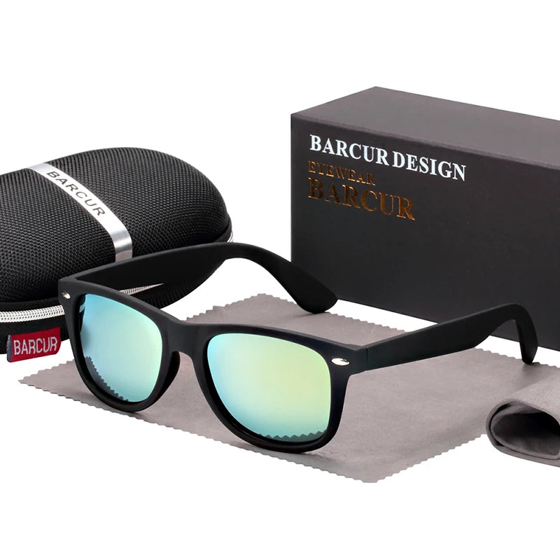 BARCUR Men Sunglasses Vintage Fashion Classic Brand Glasses Retro Glasses  Women Sunglasses Unisex UV400 l