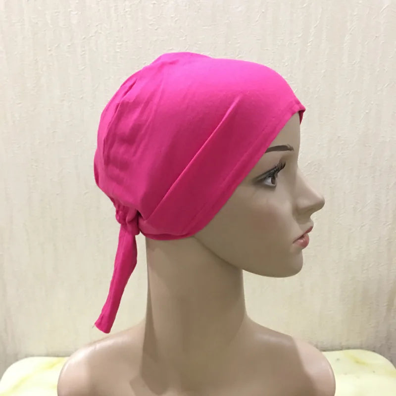 Soft Inner Muslim Women Hijab Cap Islamic Head Wear Hat Underscarf Cotton Hats Bonnet Turkish Scarves Arab Headdress India Caps