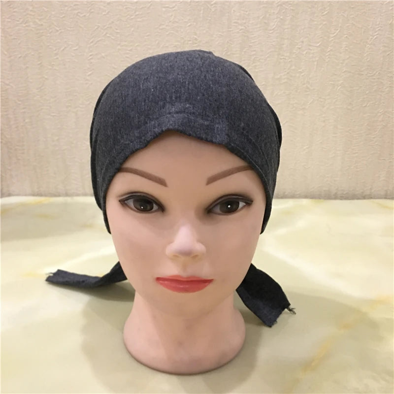 Soft Inner Muslim Women Hijab Cap Islamic Head Wear Hat Underscarf Cotton Hats Bonnet Turkish Scarves Arab Headdress India Caps