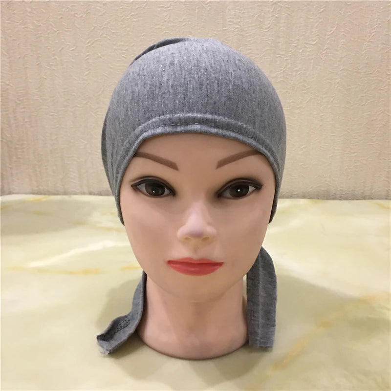 Soft Inner Muslim Women Hijab Cap Islamic Head Wear Hat Underscarf Cotton Hats Bonnet Turkish Scarves Arab Headdress India Caps