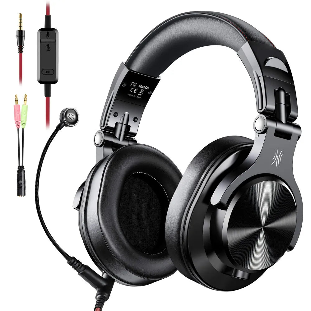 Oneodio A71 Wired Headphones For Computer Phone With Mic Over Ear Stereo Hi-Res Headset Studio Headphone For Recording Monitor