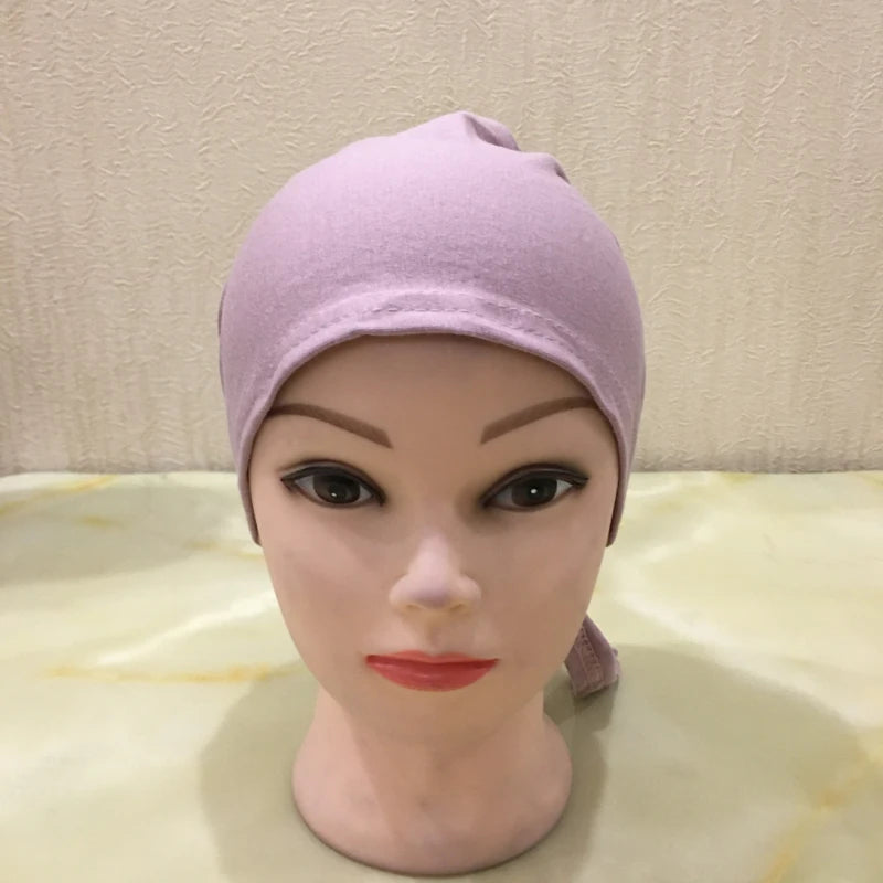 Soft Inner Muslim Women Hijab Cap Islamic Head Wear Hat Underscarf Cotton Hats Bonnet Turkish Scarves Arab Headdress India Caps