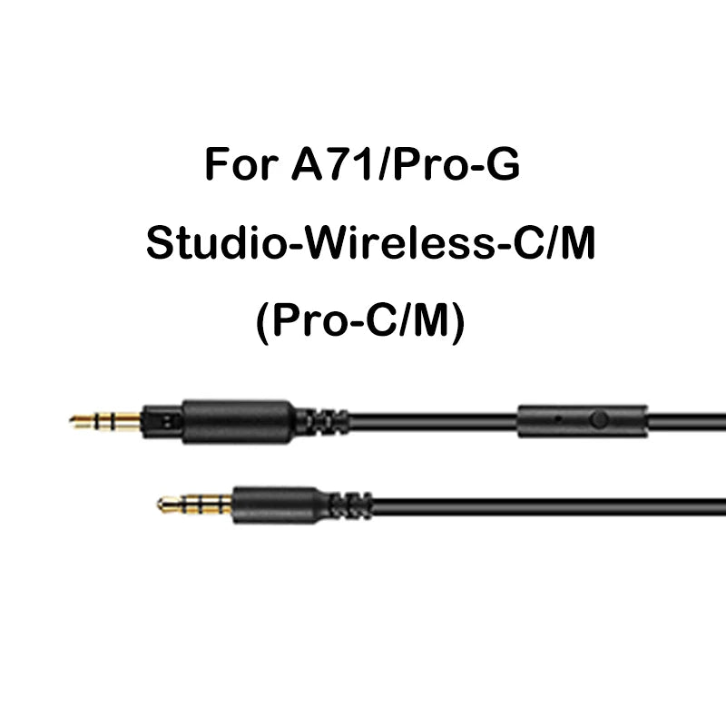 3.5mm to 3.5mm Audio Cable 4 pin For OneOdio Studio Headphones Pro 10 30 50 A70 A71 Pro C M With Microphone On Off Button 1.2m