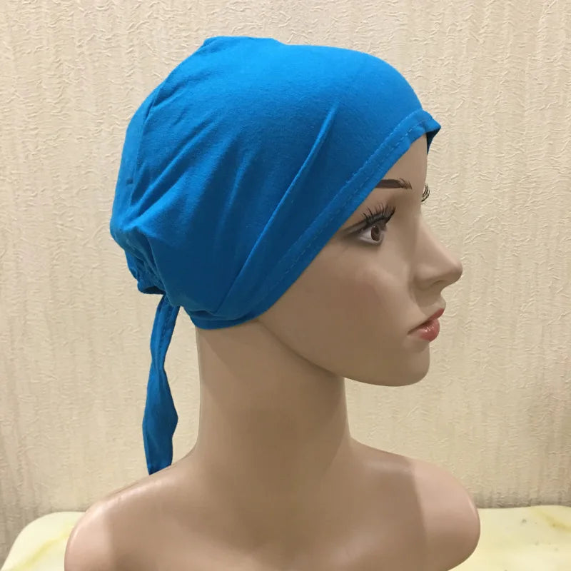 Soft Inner Muslim Women Hijab Cap Islamic Head Wear Hat Underscarf Cotton Hats Bonnet Turkish Scarves Arab Headdress India Caps