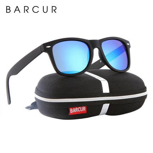 BARCUR Men Sunglasses Vintage Fashion Classic Brand Glasses Retro Glasses  Women Sunglasses Unisex UV400 l