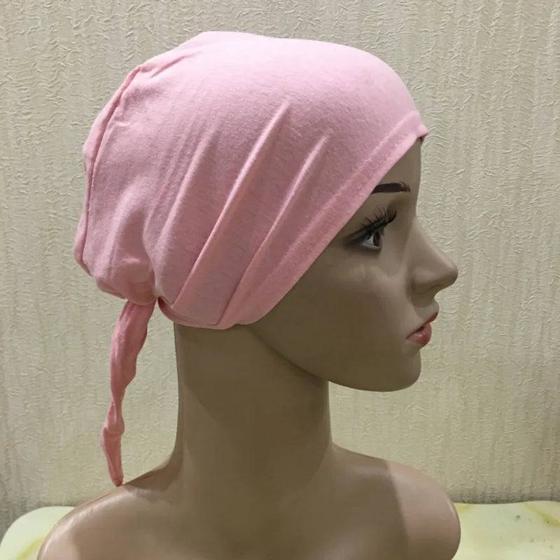 Soft Inner Muslim Women Hijab Cap Islamic Head Wear Hat Underscarf Cotton Hats Bonnet Turkish Scarves Arab Headdress India Caps
