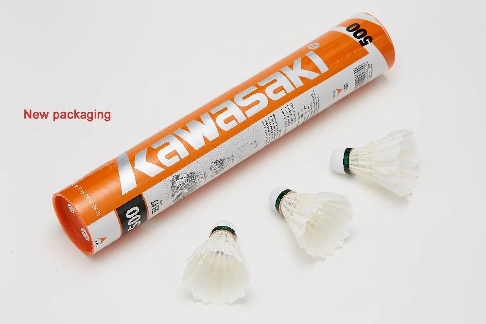 96Pcs/lot Kawasaki King Kong 500 Badminton Goose Feather Shuttlecock Speed 77 Durable Badminton Ball for Training Exercise