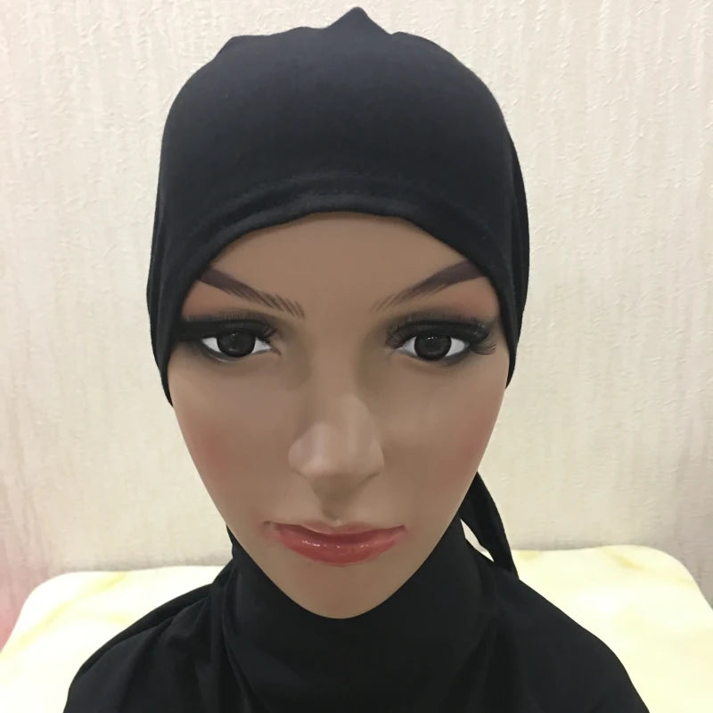 Soft Inner Muslim Women Hijab Cap Islamic Head Wear Hat Underscarf Cotton Hats Bonnet Turkish Scarves Arab Headdress India Caps