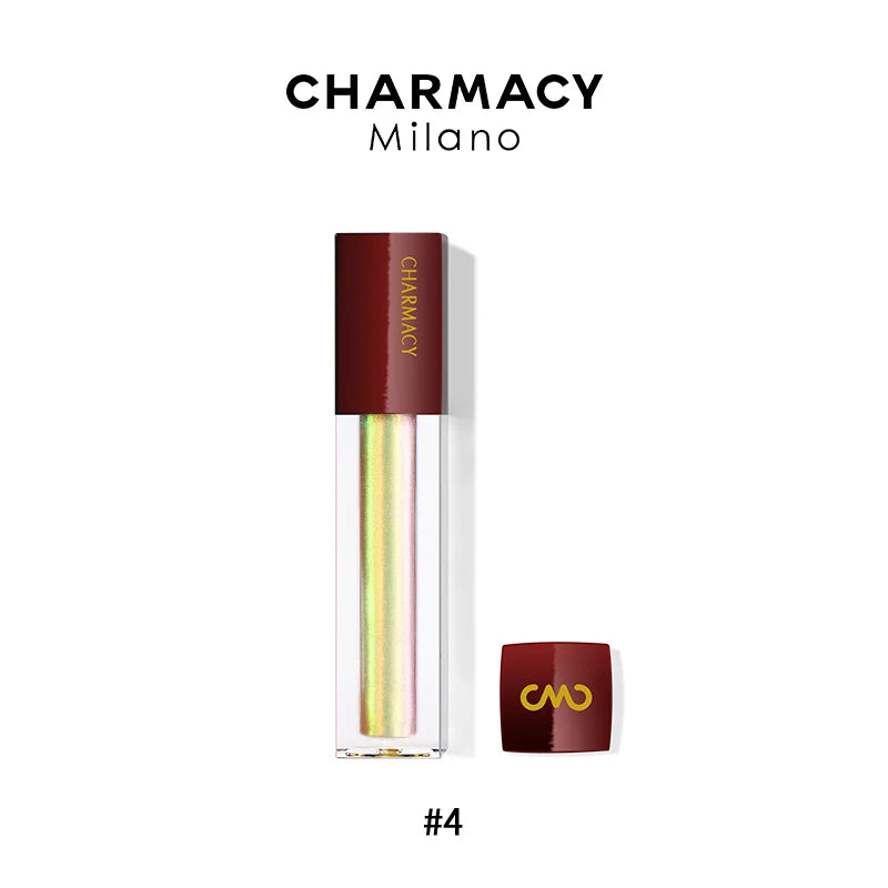 CHARMACY Diamond Lipgloss 3 Colors Chameleon Duochrome Shiny Lip Gloss with Sparkles Moisturizing Liquid Lipstick Beauty Makeup
