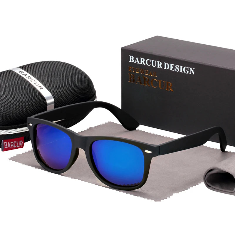 BARCUR Men Sunglasses Vintage Fashion Classic Brand Glasses Retro Glasses  Women Sunglasses Unisex UV400 l
