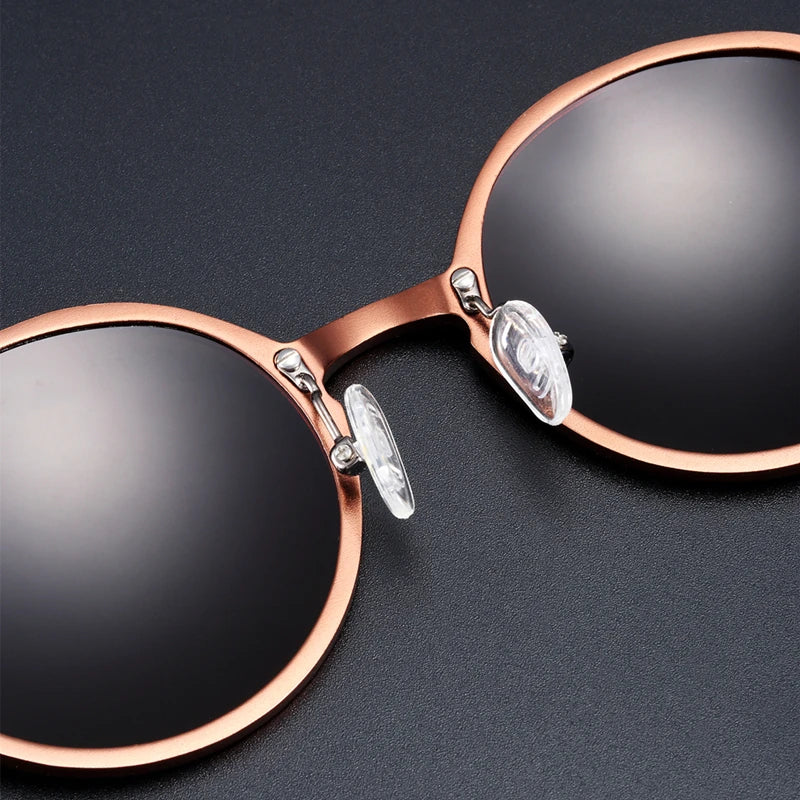 BARCUR Man Round Sunglasses Men Ultra Light Glasses Retro Vintage Women Sun Glasses UV400 Eyewear Accessory