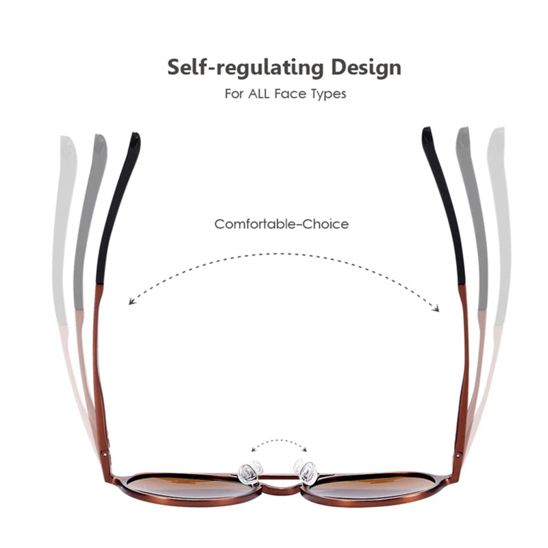 BARCUR Man Round Sunglasses Men Ultra Light Glasses Retro Vintage Women Sun Glasses UV400 Eyewear Accessory