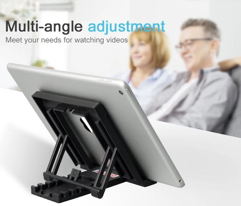 BEXIN uninversal desktop portable support foldable adjustment angle phone stand for mobile phone tablet