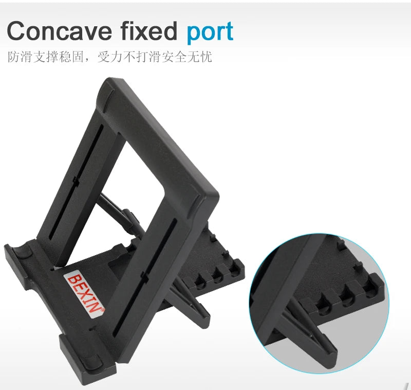 BEXIN uninversal desktop portable support foldable adjustment angle phone stand for mobile phone tablet