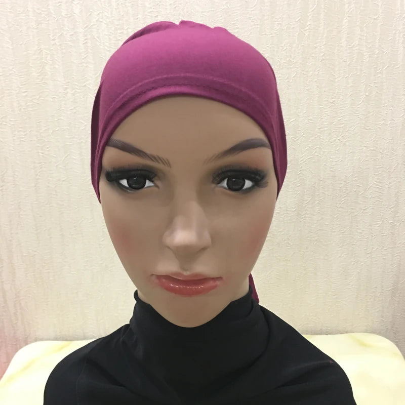 Soft Inner Muslim Women Hijab Cap Islamic Head Wear Hat Underscarf Cotton Hats Bonnet Turkish Scarves Arab Headdress India Caps