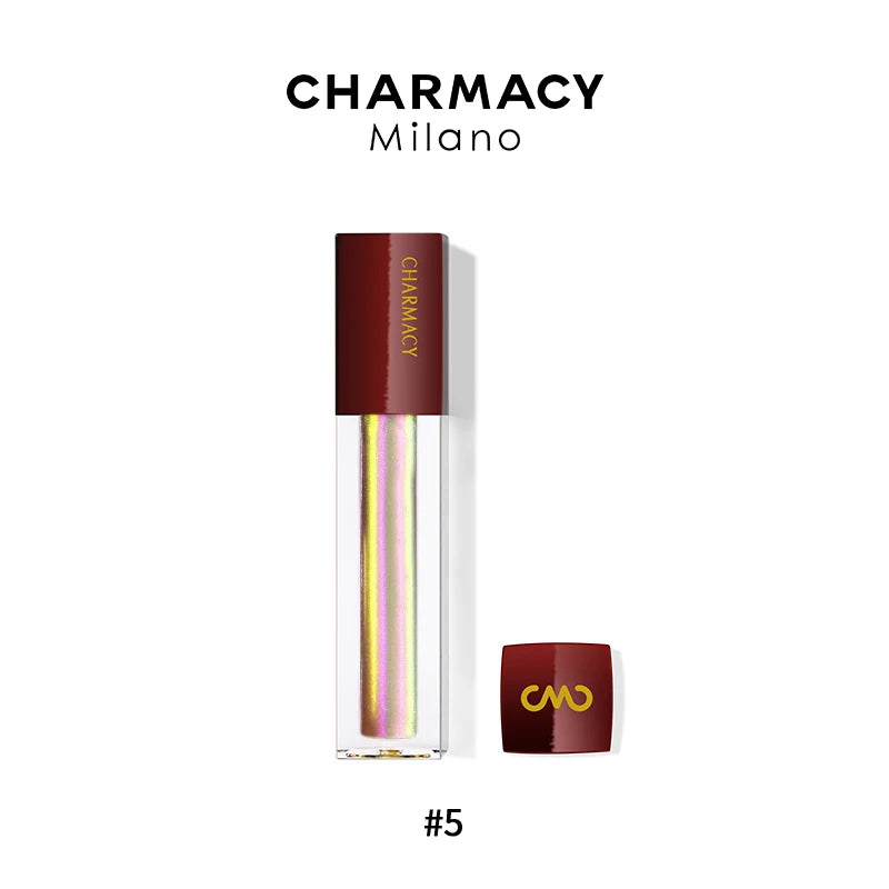 CHARMACY Diamond Lipgloss 3 Colors Chameleon Duochrome Shiny Lip Gloss with Sparkles Moisturizing Liquid Lipstick Beauty Makeup