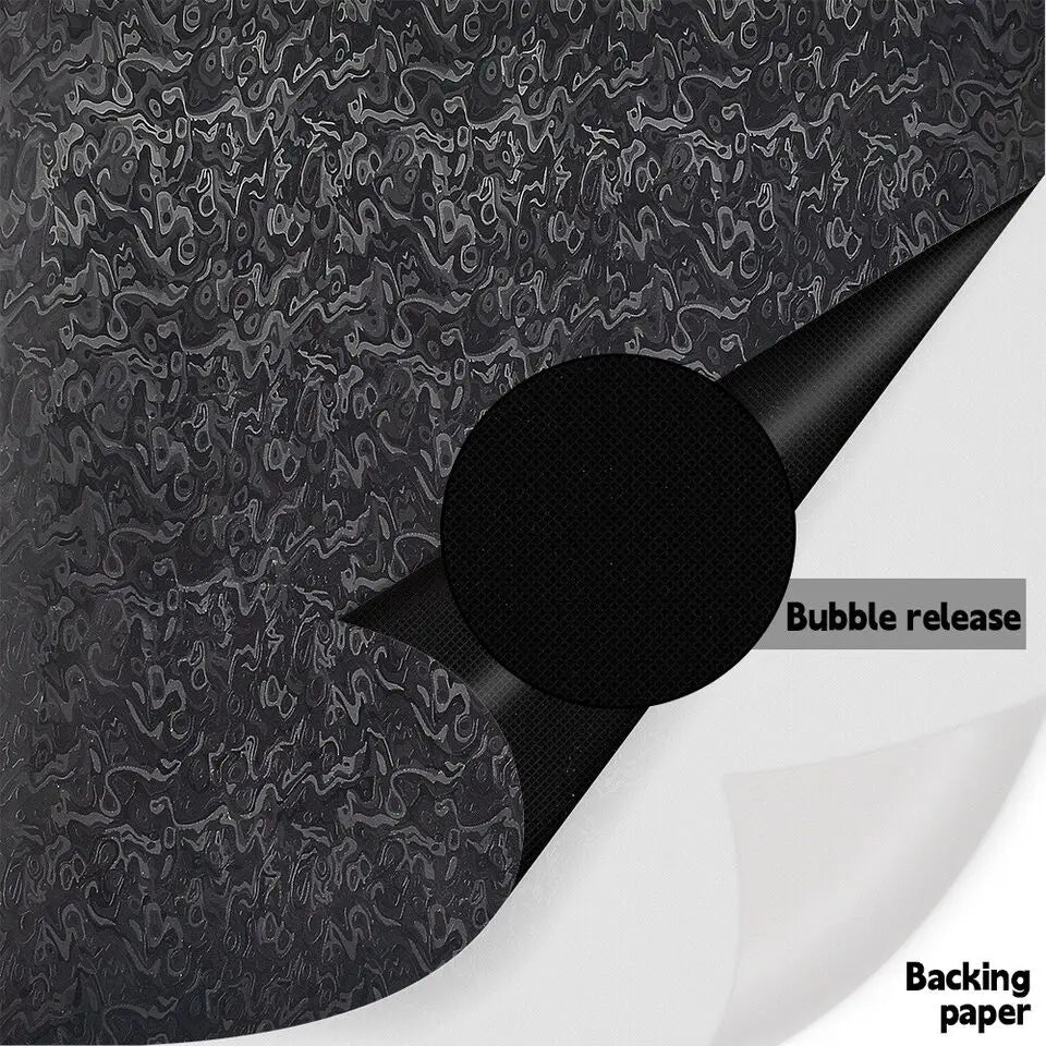 Black Cloud Pattern Forged Carbon Car Vinyl Wrap Matte Black Car Body Film