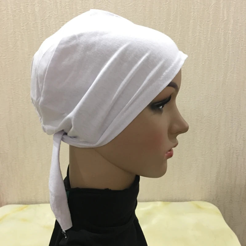 Soft Inner Muslim Women Hijab Cap Islamic Head Wear Hat Underscarf Cotton Hats Bonnet Turkish Scarves Arab Headdress India Caps