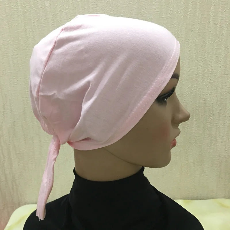 Soft Inner Muslim Women Hijab Cap Islamic Head Wear Hat Underscarf Cotton Hats Bonnet Turkish Scarves Arab Headdress India Caps