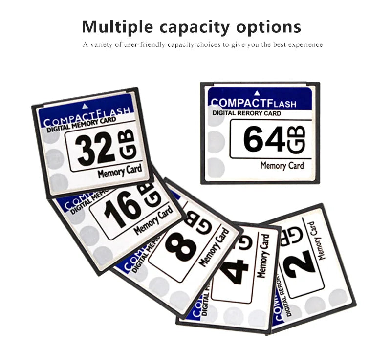 Real Capacity Memory Card 256MB 512MB 1GB 2GB 4GB 8GB 16GB 32GB 64GB CF Card 128GB Compact Flash Card Free Shipping